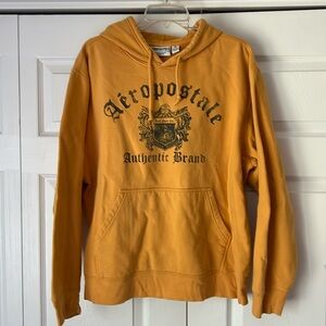 Aeropostale Gold Yellow Sweatshirt Hoodie size XL women